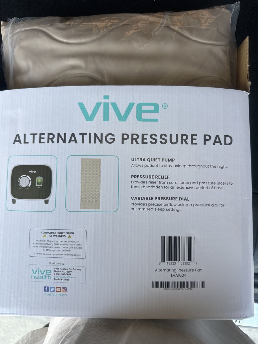 Bed care Air pad Vive Alternating Pressure Pad LVA1004 - Ultra Quiet Pump & Variable Pressure Dial for Pressure Relief