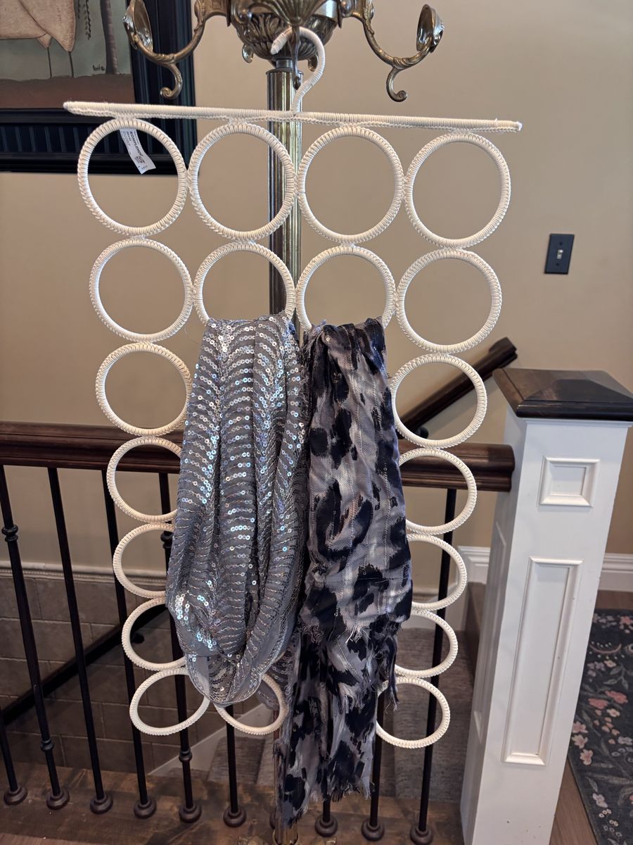 IKEA Scarf Holder w/ 2 scarves.