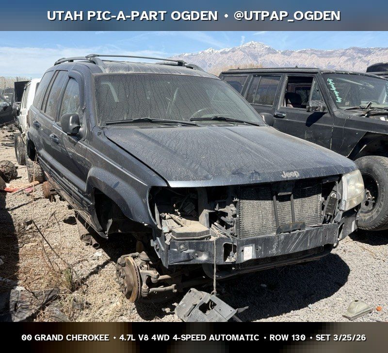 2000 Jeep Grand Cherokee WJ Parts - UTPAP Ogden