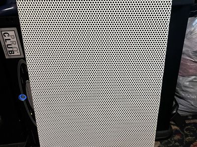 Rauland White Perforated Metal Speaker Column - Used Good