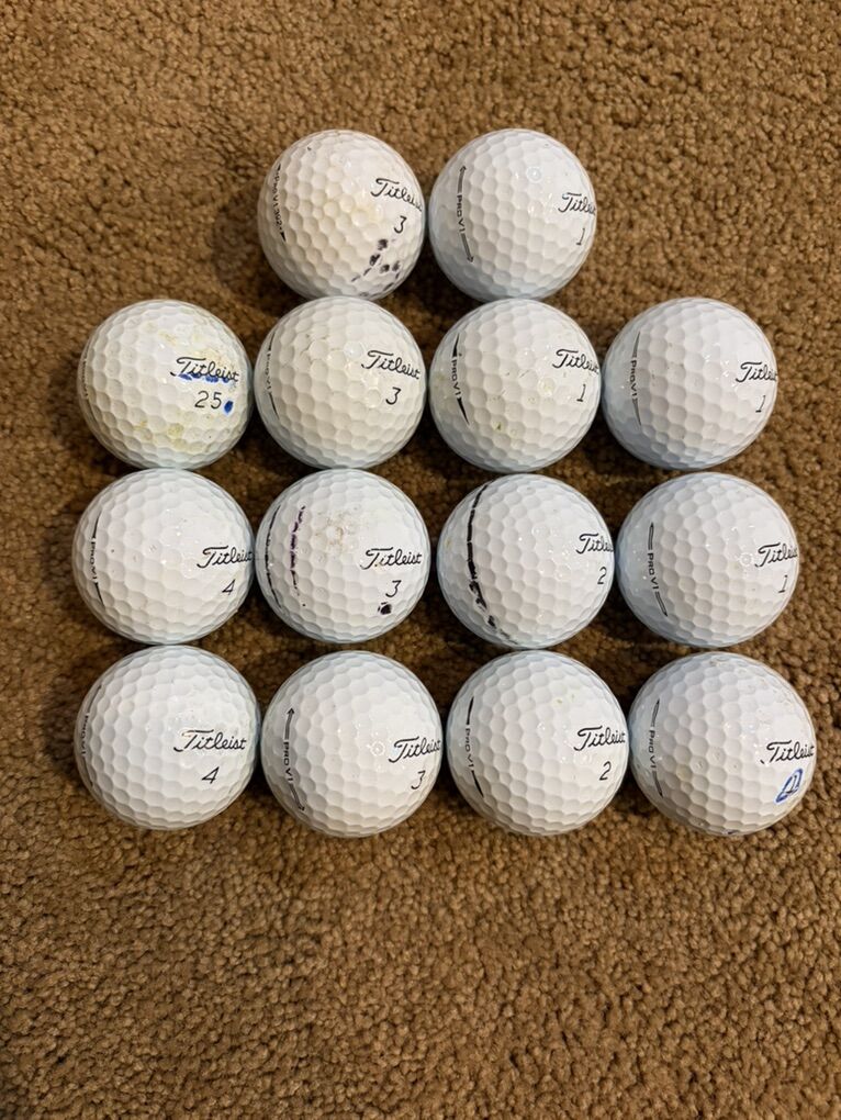 Used Titleist Pro V1 Golf Balls 14ct