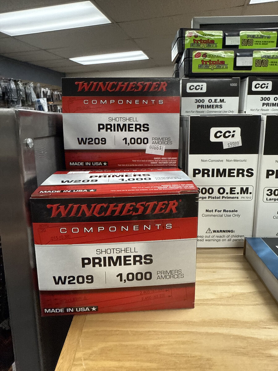 Winchester W209 primers 1,000 primers