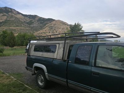 Truck Bed Ladder Rack - Black Metal (Fits Various Trucks)