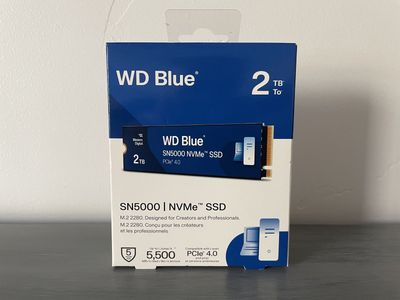 WD Blue SN5000 2TB NVMe SSD M.2 PCIe 4.0 gen4 x4