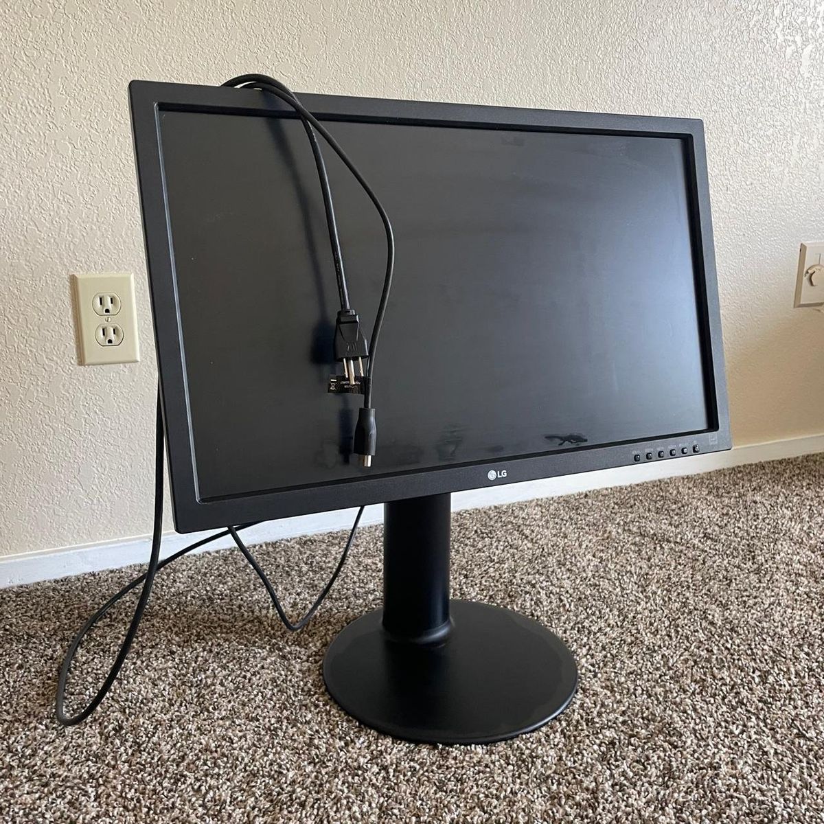 LG 24" Monitor with cables