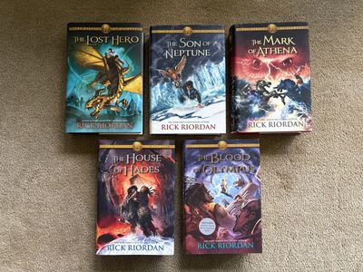 The Heroes of Olympus Complete Series, by Rick Riordan (hardcovers)
