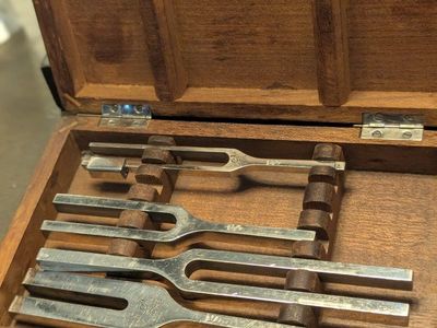 Sklar Vintage Tuning Forks 4pc Set 2048c, 256C, 1024C, 512C