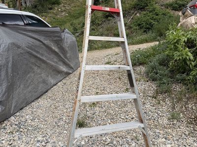 Stokes Aluminum Tripod Orchard Ladder 8 Ft