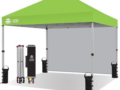 CROWN SHADES 10'x10' Instant Canopy Tent with 1 Si