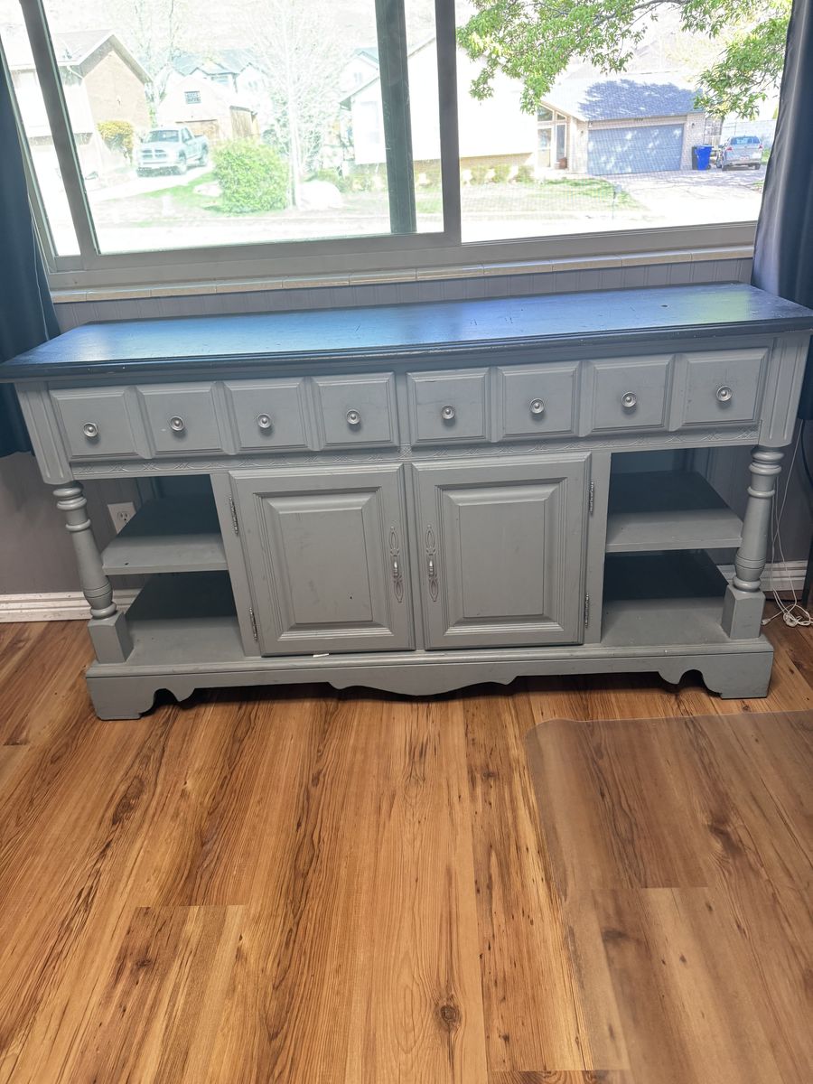 Beautiful Wood Credenza Buffet Shelf Storage