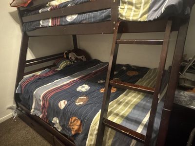 Twin over full bunk bed