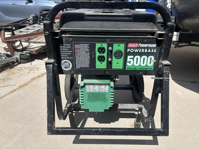 Coleman PowerMate POWERBASE 5000-Watt Portable Generator - Reliable Power for Home or Job Site