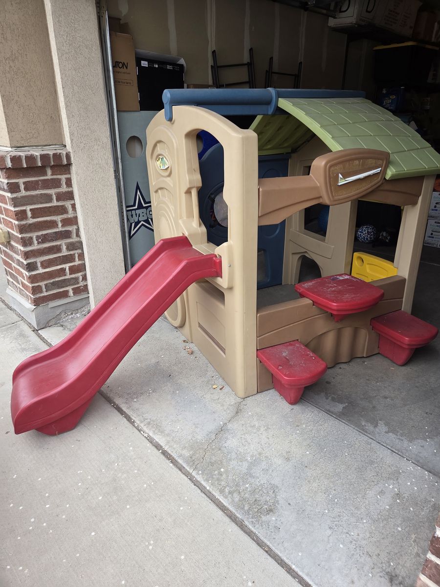 Playhouse with slide $75