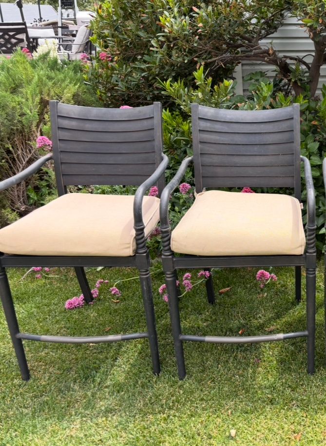Pair of patio barstools