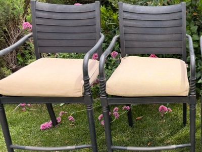 Pair of patio barstools