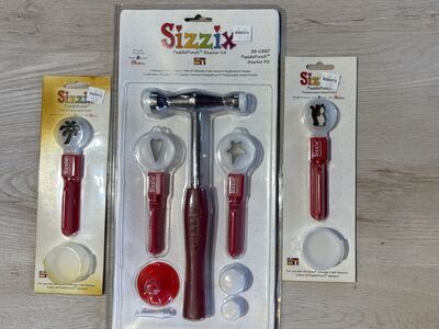 Brand new Sizzix PaddlePunch Starter Kit and 2 extra punches $30 cash/venmo in Draper