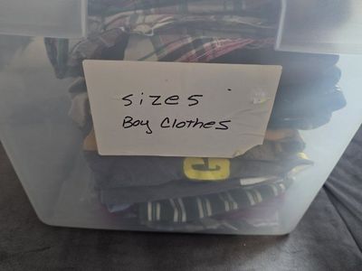 Tote of Size 5 boy Clothes