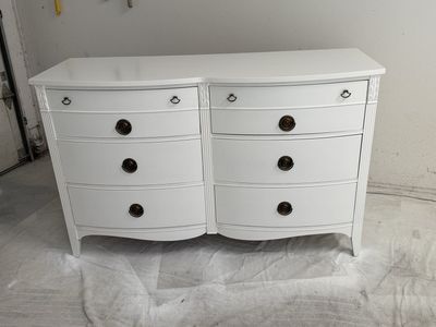 Nice solid wood vintage dresser, refurbished,