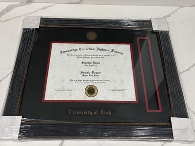 University of Utah Diploma Frame Brand New Rare