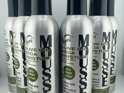 Vigorol Olive Oil Mega Moisture Mousse 12 oz 6-Pack Hydrating Hair Styling Foam