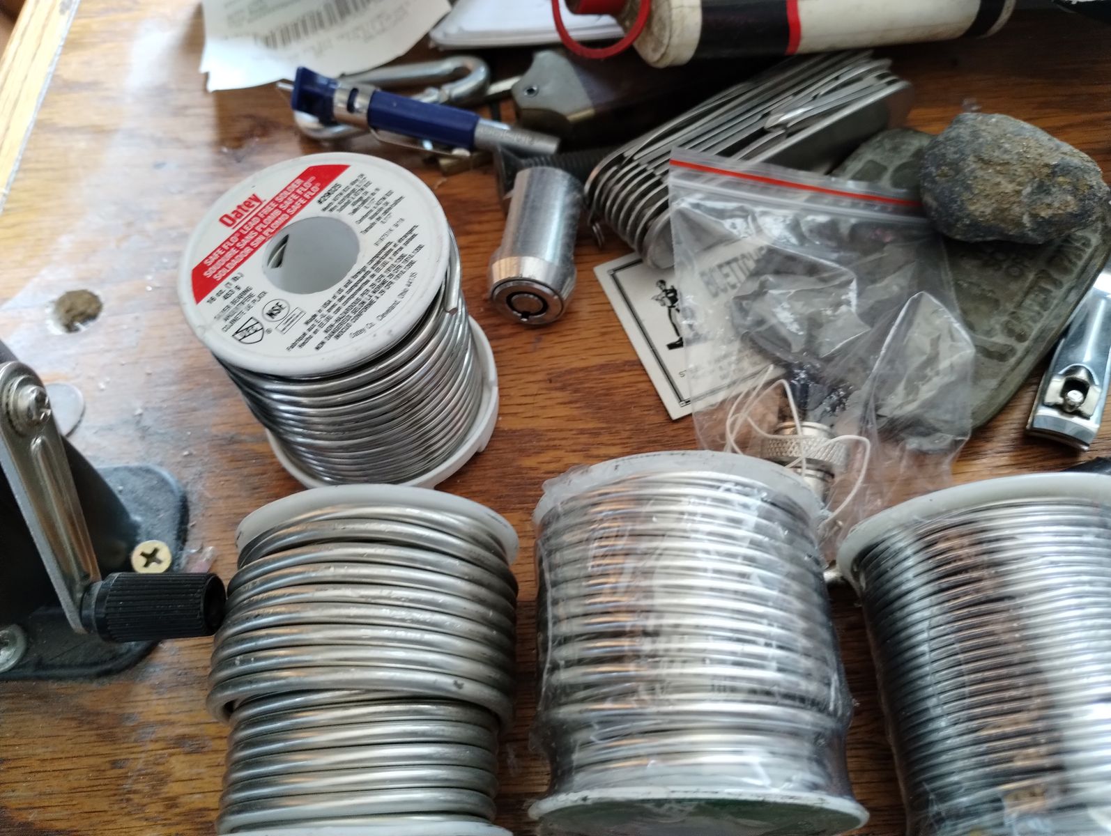 i have 5 rolls of  solder wire open to offers
