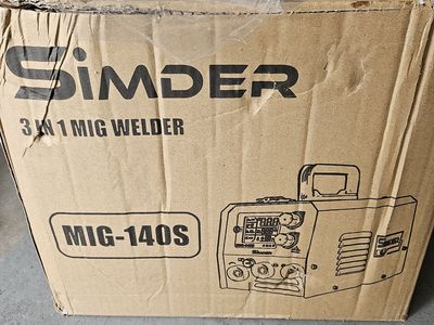 Simder MIG-140S Pulse 3-in-1 Welding Machine with Manual and Accessories