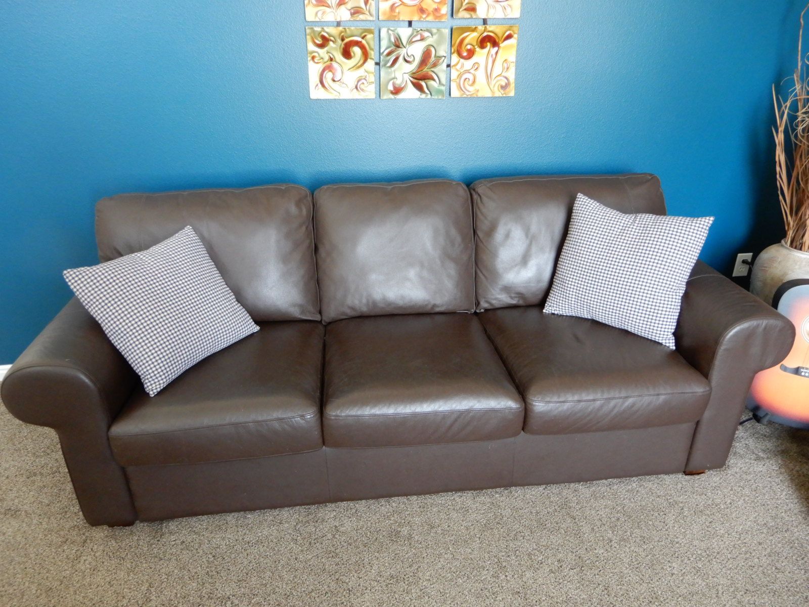 Ikea leather couch