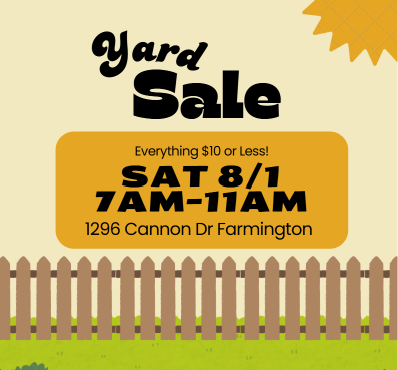 Budget Friendly Yard Sale