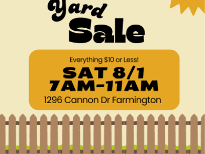 Budget Friendly Yard Sale