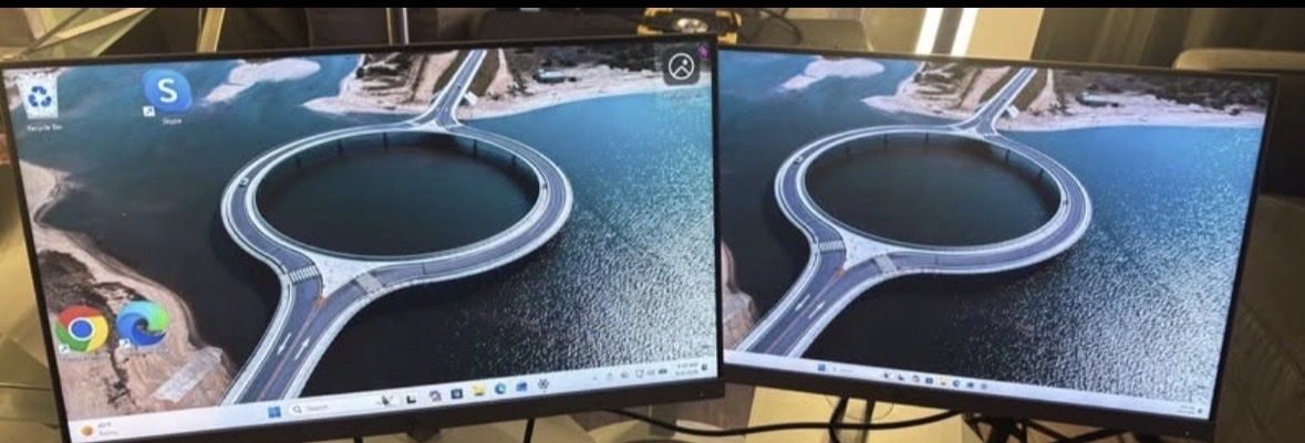 HP EliteDisplay E243 24" Monitors (1080p) - $30 each or both for $50 includes cables & original stands