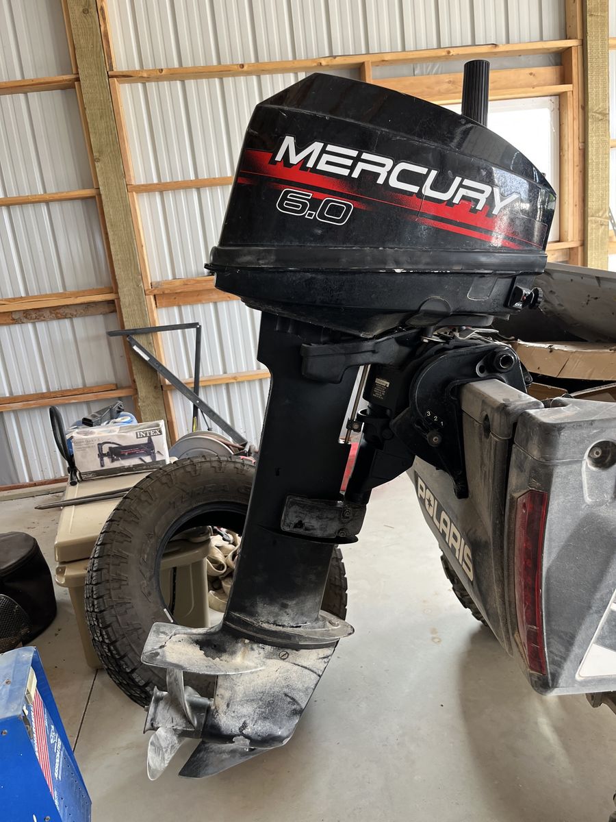 Mercury 6.0 Outboard Boat Motor - Used