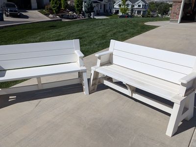 Vinyl Benches / Picnic Table