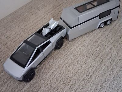 Tesla Cybertruck Toy Set with Trailer and Cyberquad