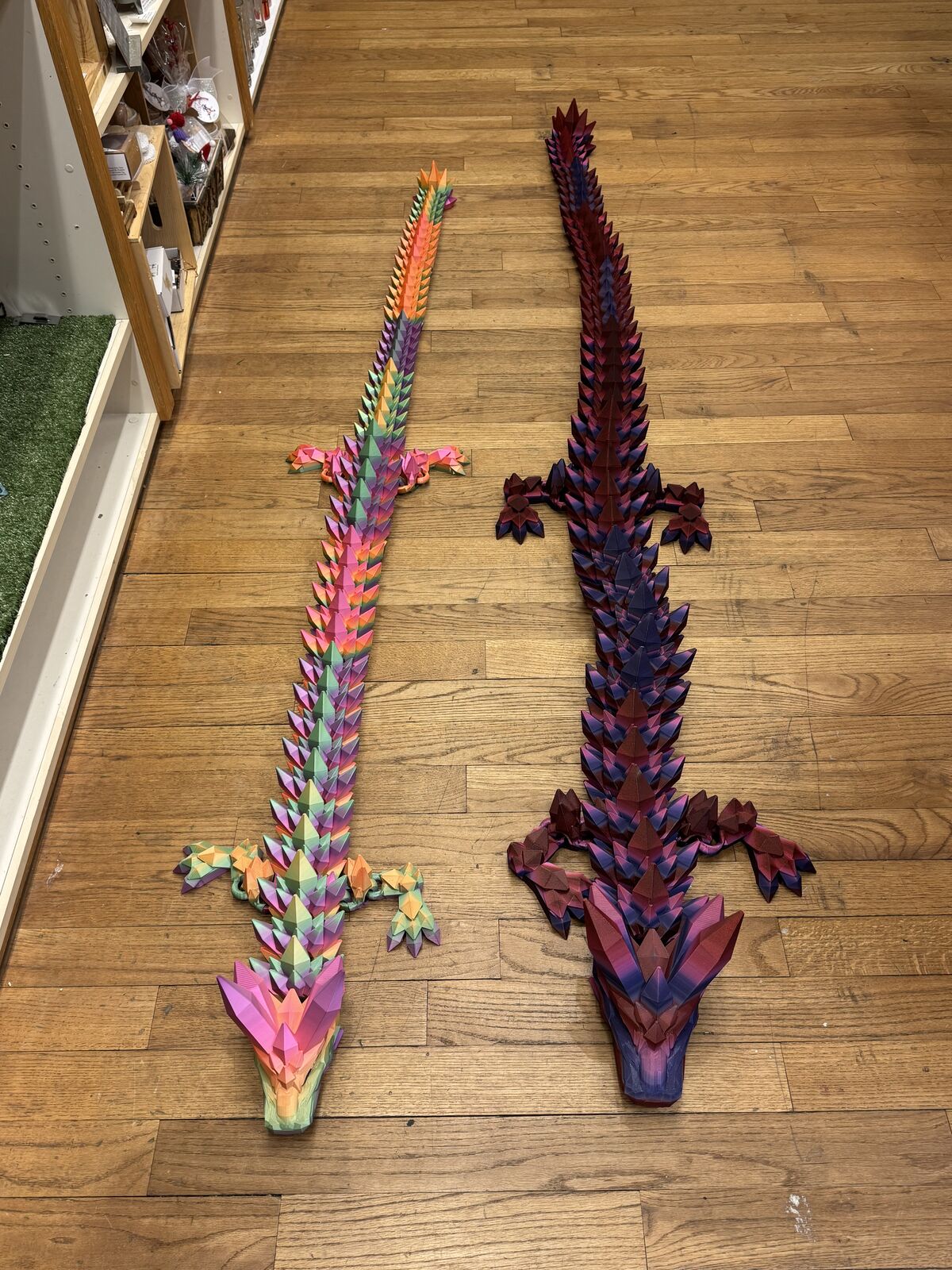 Come see our dragon family. Papa is 9 ft+, mama is 8 ft+ & Baby is 6ft+