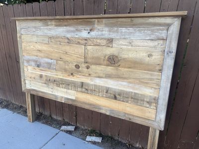 Rustic king headboard