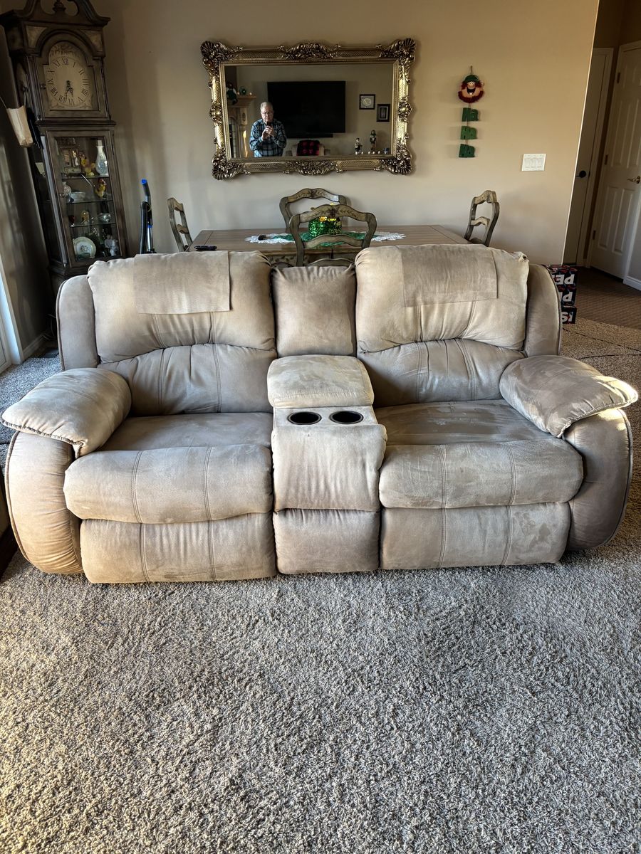 Microfiber Electric Love Seat