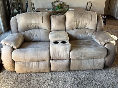 Microfiber Electric Love Seat