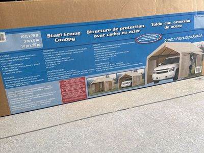 Steel Frame Canopy 10 ft X 20 ft New