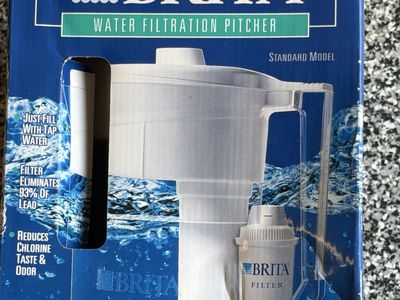 Brita Standard Model Water Filtration Pitcher - Reduces Lead & Chlorine, Improves Taste