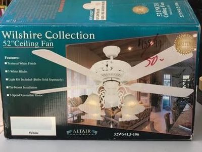 Altair Wilshire Collection 52" Ceiling Fan with Light Kit