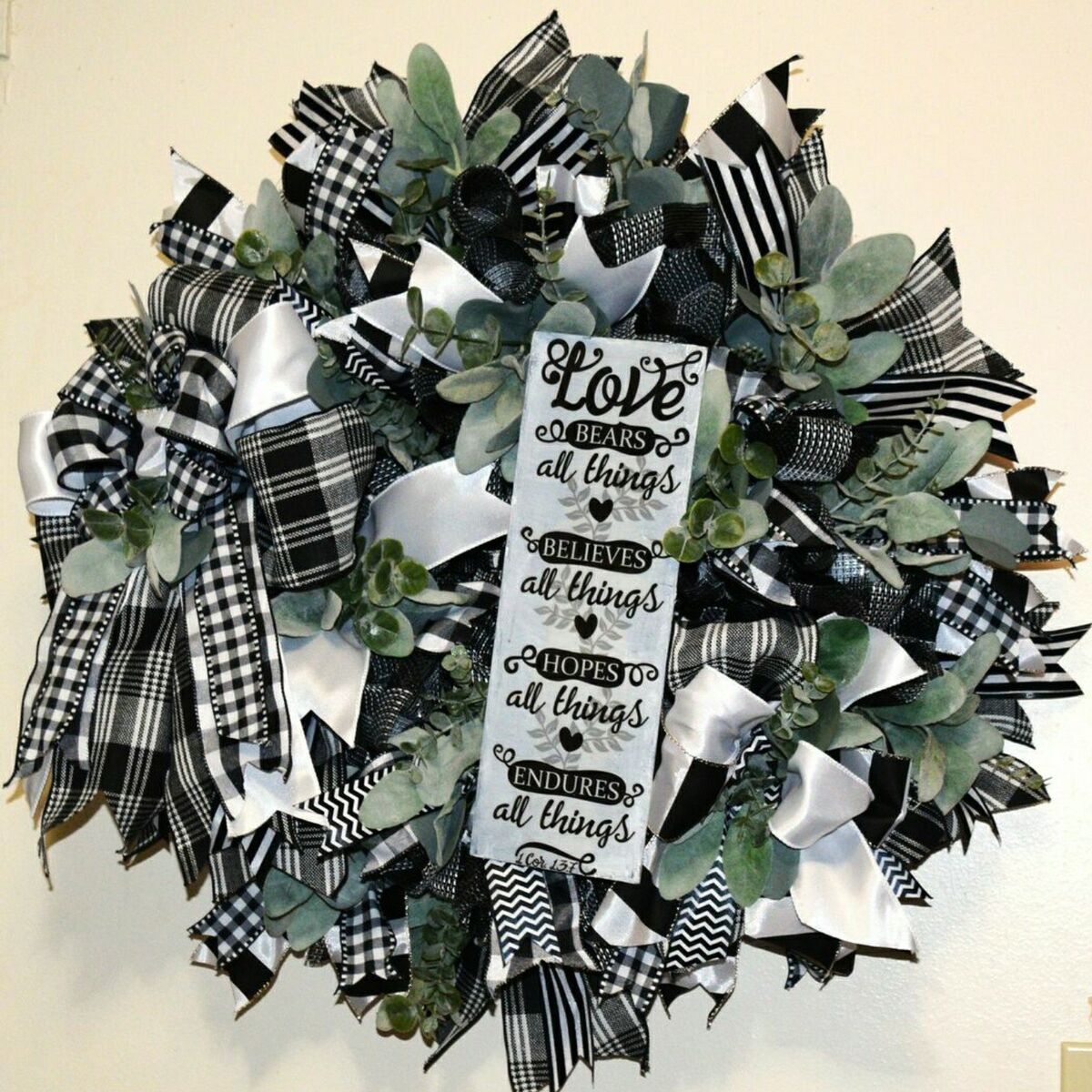 Large Handmade Inspirational wreath