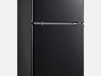 Arctic King 3.2 Cu ft Two Door Mini Fridge with Freezer, Black, E-Star, ARM32D5A