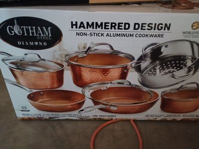 Copper Pots and Pans Set