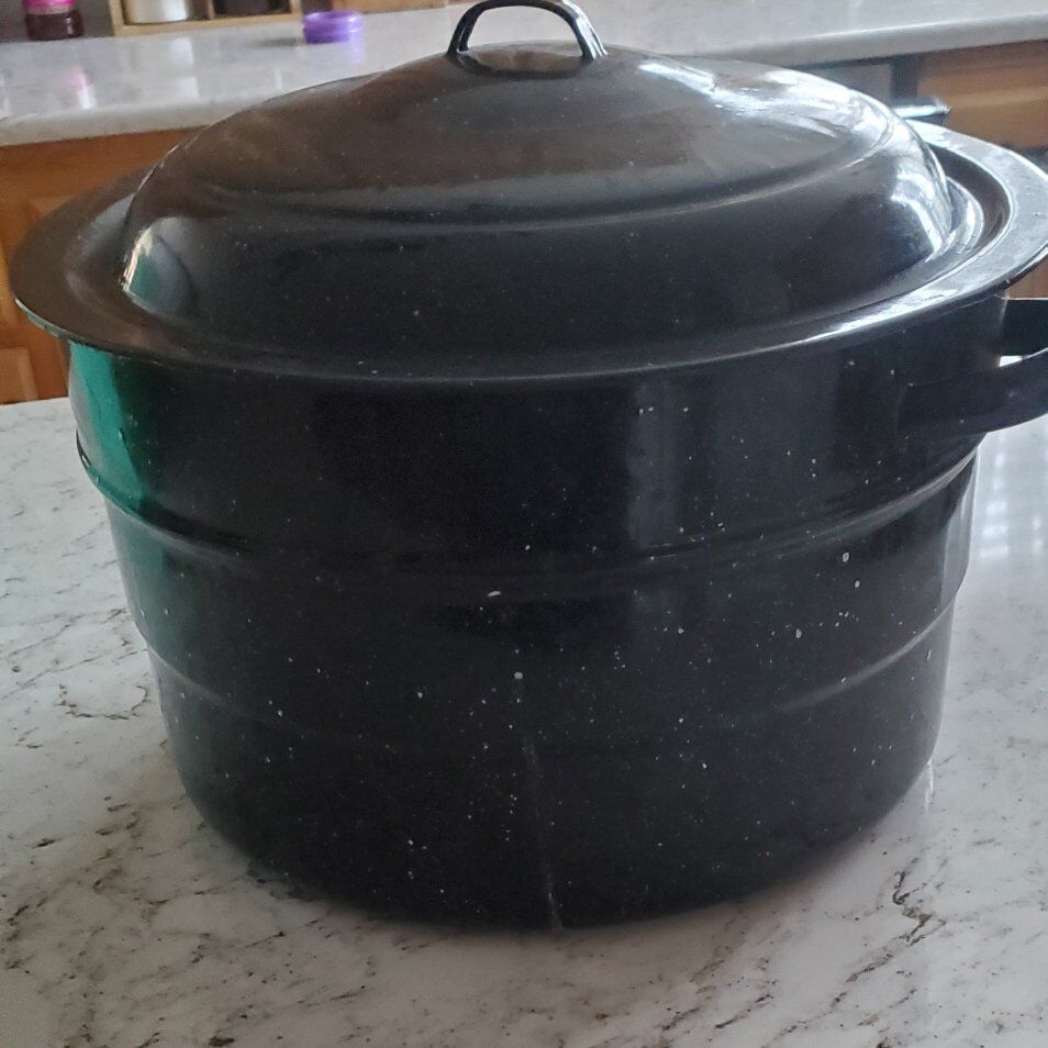 Blue Enamel Canner