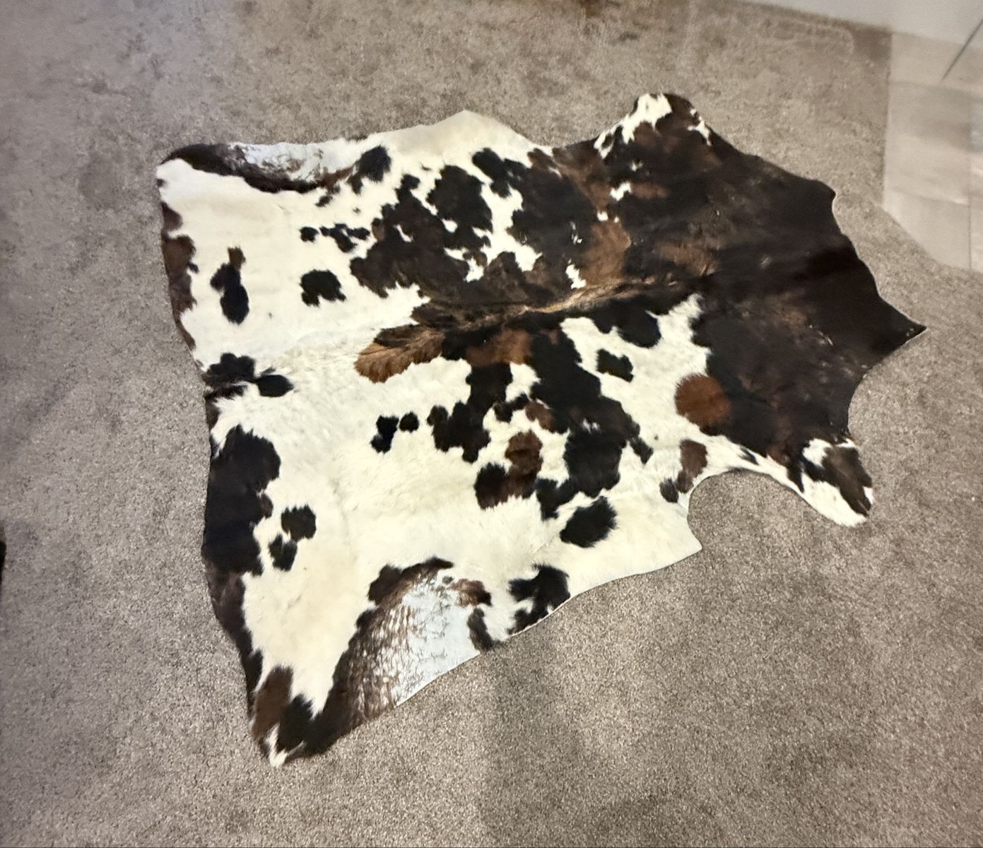 Authentic cow hide rug