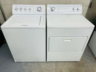 Super heavy duty whirlpool washer and dryer