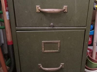 Metal filing cabinet