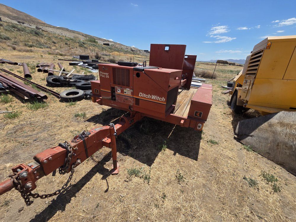 Ditch Witch P80 Boring Machine, Rod pusher / rod puller. Trailer. Hydraulic power pac p25
