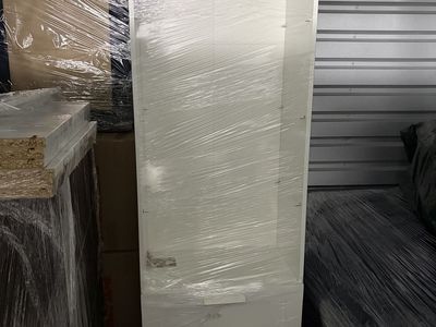 White book cases