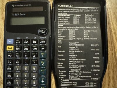 Texas Instruments TI-36X Solar Scientific Powered